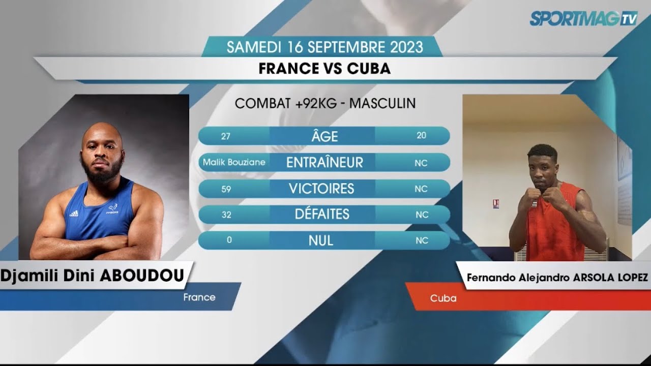 Fernando Arzola (CUB) vs. Djamili-Dini Aboudou (FRA) France-Cuba Duals 2023 (92+kg)