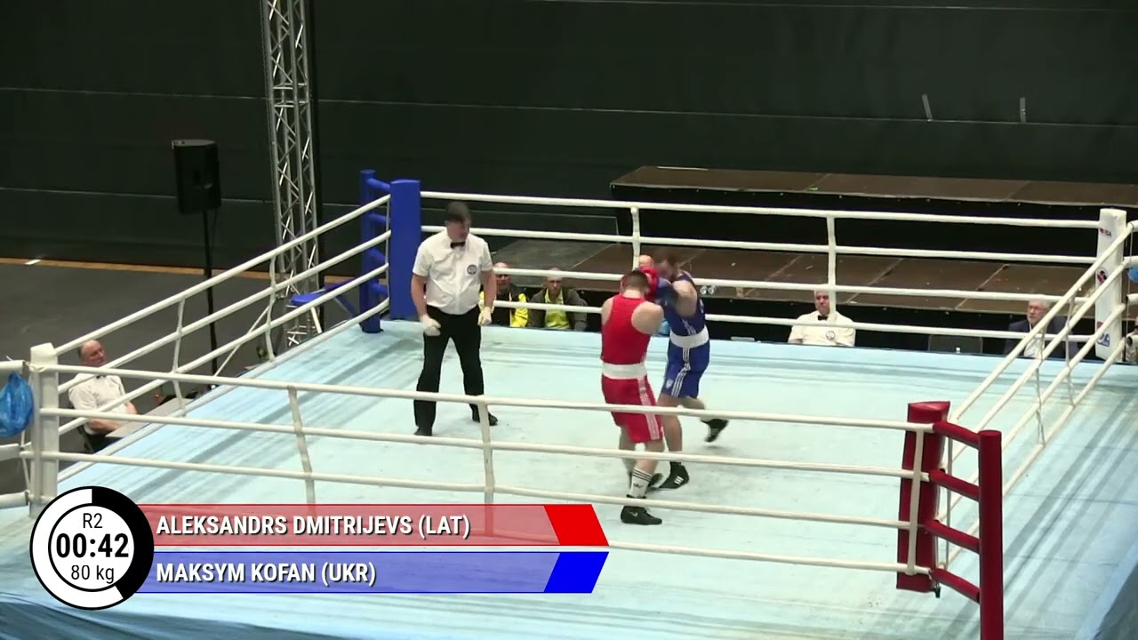 Maksym Kofan (UKR) vs. Aleksandrs Dmitrijevs (LAT) Algirdas Šocikas 2024 QF's (80kg) backdrop
