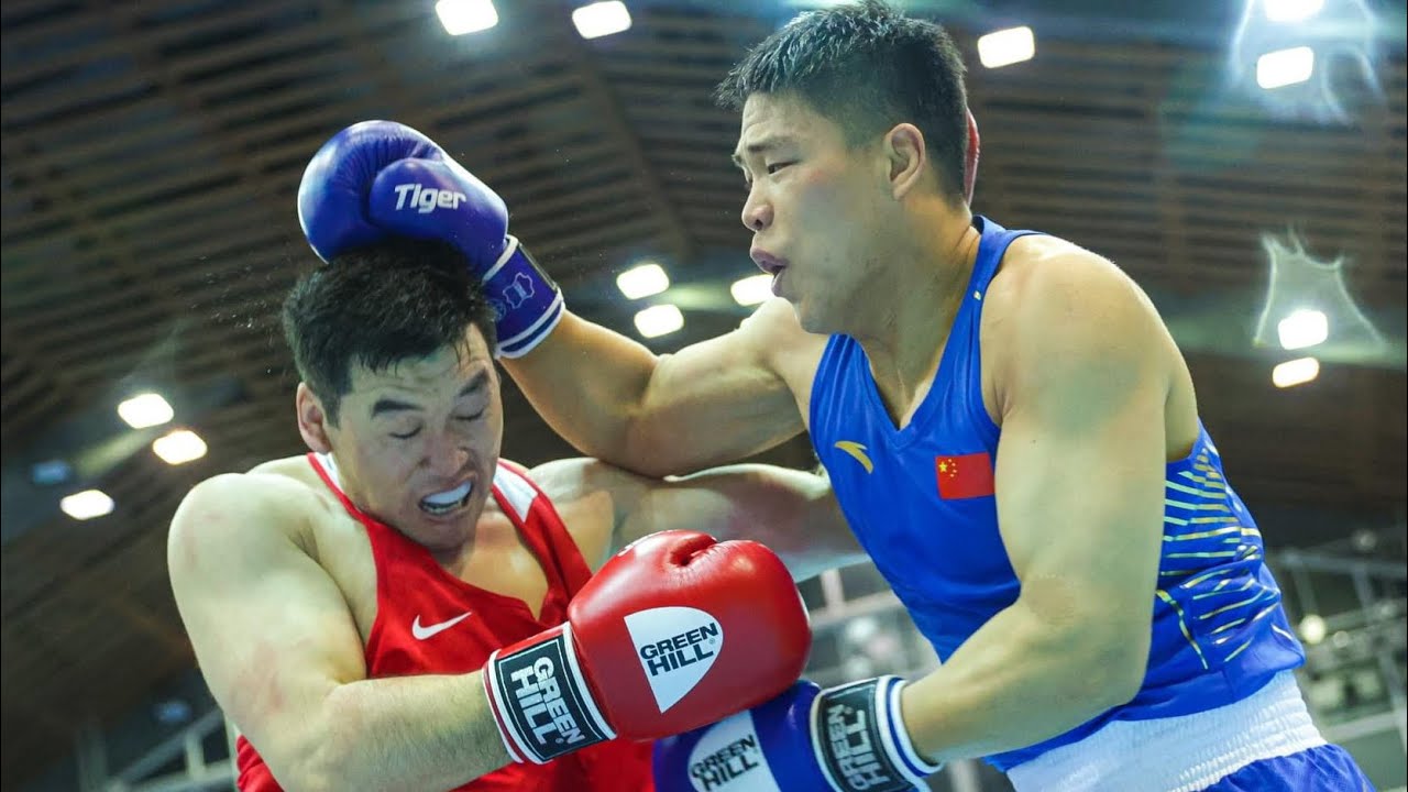Abzal Kuttybekov (KAZ) vs. Han Xuezhen (CHN) Strandja Tournament 2024 (92kg) background