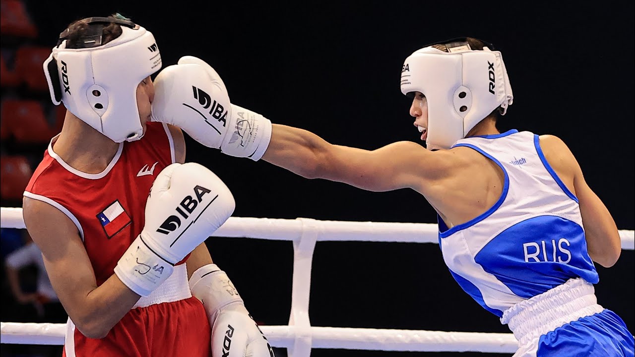 Anatolii Rebediuk (RUS) vs. Carlos Cruzat (CHI) IBA Youth World Championships 2024 (51kg) background
