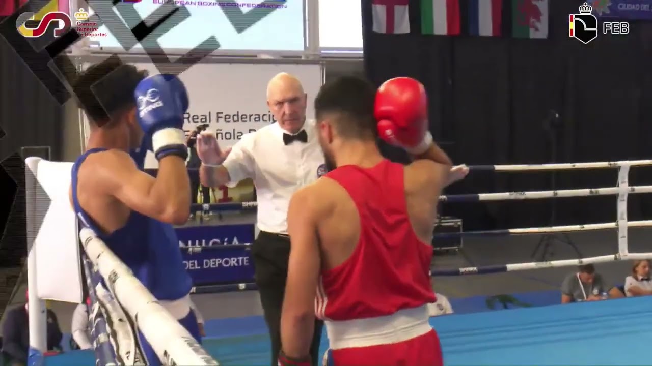 Mahmoud Al-Chabtoun (NED) vs. Soulaimane Samghouli (MAR) Boxam Tournament 2023 Final (60kg) background