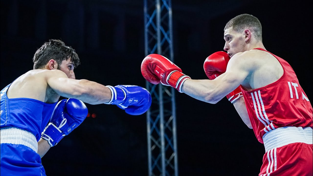 Tuğrulhan Erdemir (TUR) vs. Gabriele Guidi Rontani (ITA) European Boxing Championships 2024 (71kg) backdrop