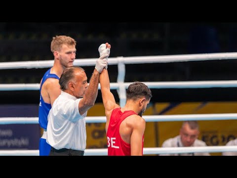 Vasile Usturoi (BEL) vs. Frederik Lundgaard Jensen (DEN) European Games 2023 QF's (57kg) background