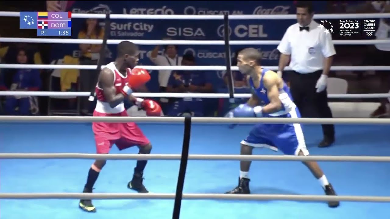 Yuberjen Martínez (COL) vs. Junior Alcántara (DOM) Central American Games 2023 Final (51kg) background