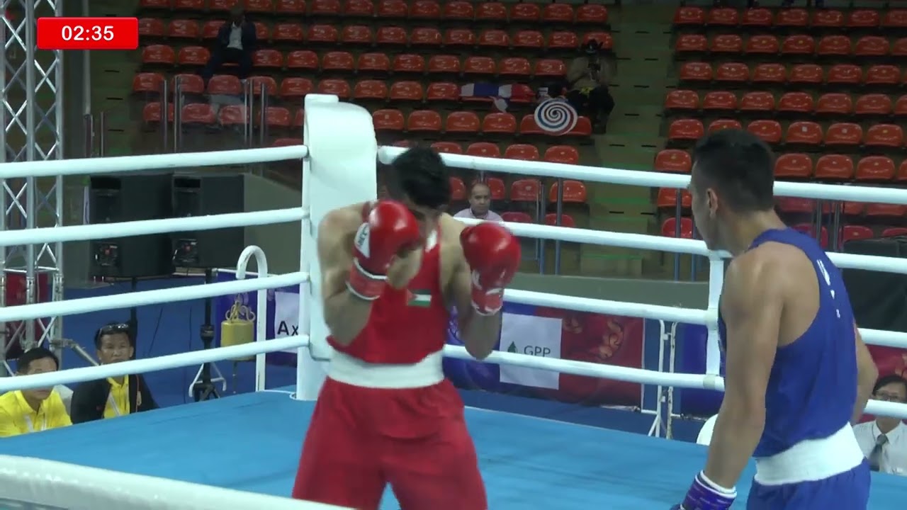 Shunkor Abdurasulov (UZB) vs. Obada Al-Kasbeh (JOR) Asian Championships 2019 QF's (64kg)
