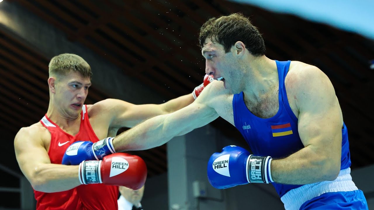 Davit Chaloyan (ARM) vs. Nikita Putilov (GER) Strandja Tournament 2023 (92+kg) background