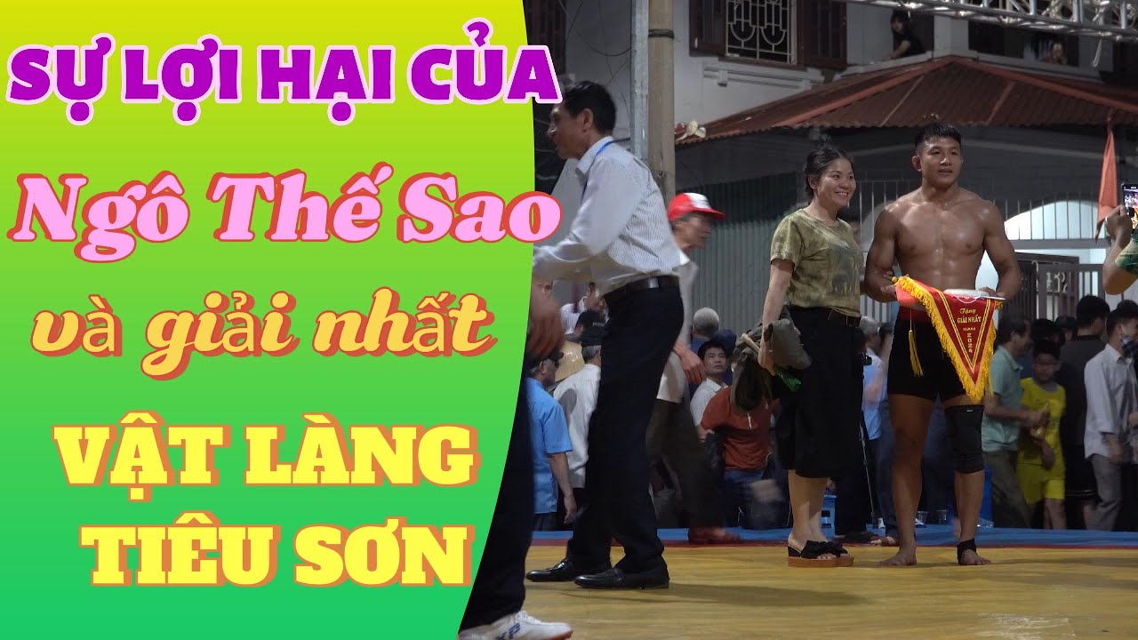 Đại Uý Ngô Thế Sao chiến thắng thuyết phục ở giải nhất sới vật Tiêu Sơn. Mens wrestling Viet Nam background