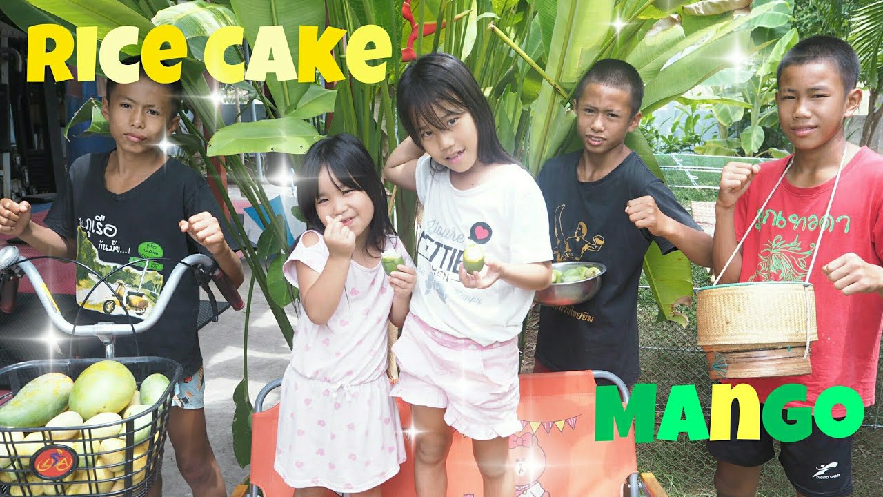 Rice cake mango !เรมินะ.รีนะแนะนำวิธีกินมะม่วงจ้า餅米マンゴー!マンゴーの美味しい食べ方をタイ人が伝授!カオニャオ・マムアン! background
