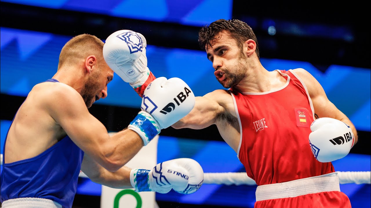 José Quiles (ESP) vs. Krenar Zeneli (ALB) IBA World Boxing Championships 2023 (60kg) background