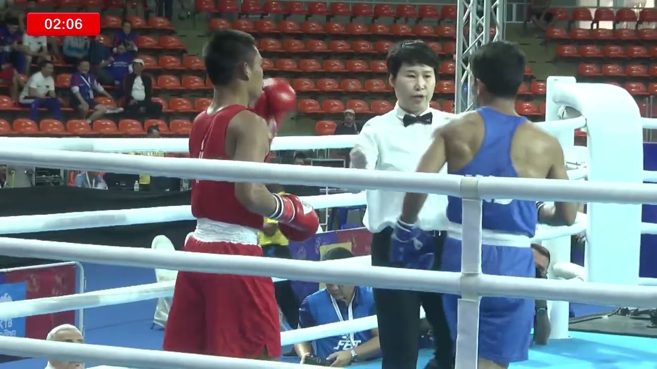 Shiva Thapa (IND) vs. Rujakran Juntrong (THA) Asian Championships 2019 QF's (60kg)