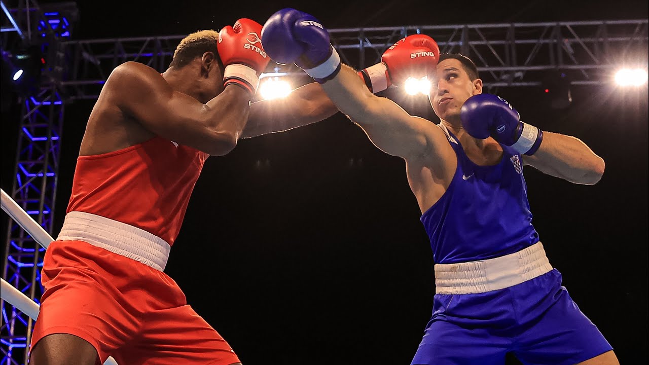 Marko Milun (CRO) vs. Yordan Hernández (BUL) EUBC Cup 2023 Final (92+kg) backdrop