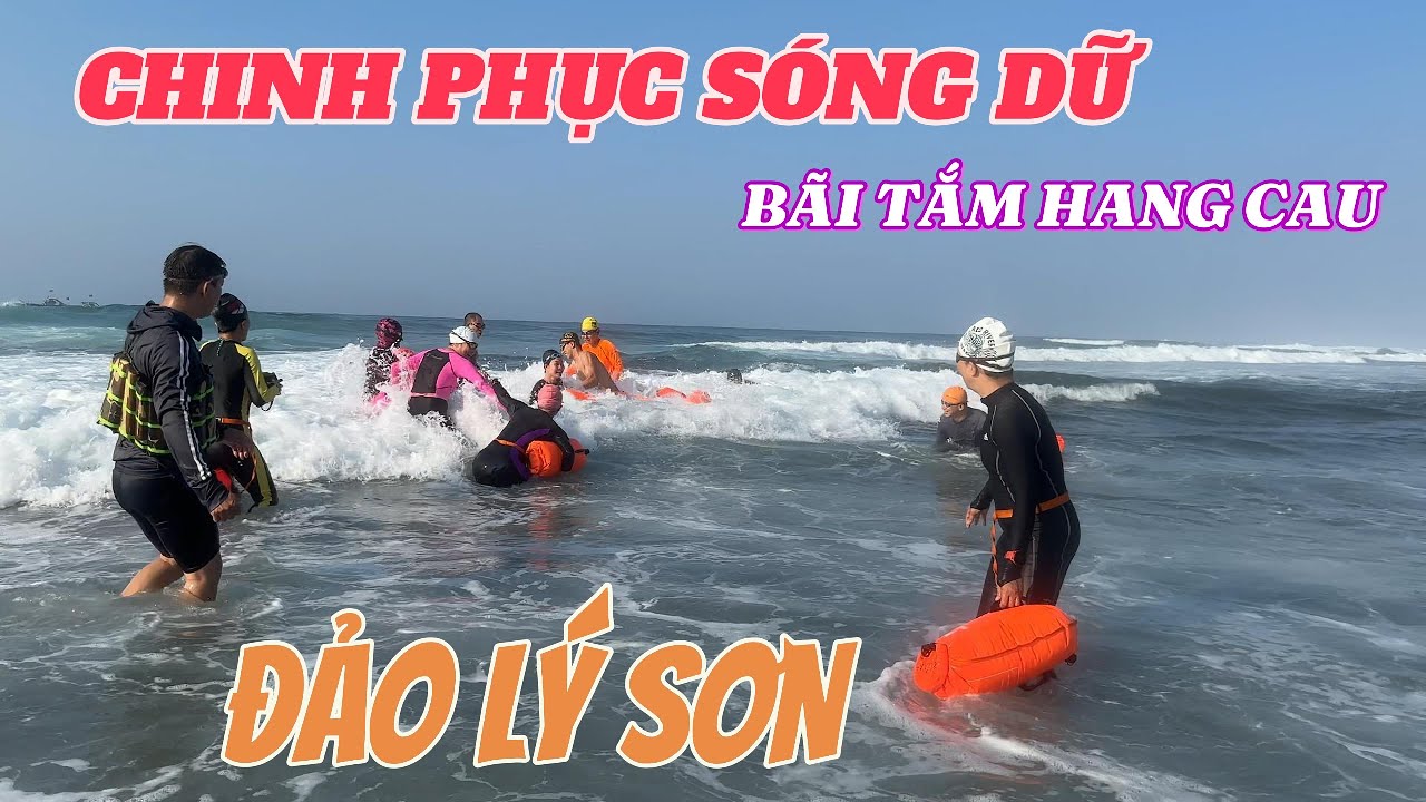 Chinh phục những con sóng dữ đảo Lý Sơn . Lý Sơn island Viet Nam