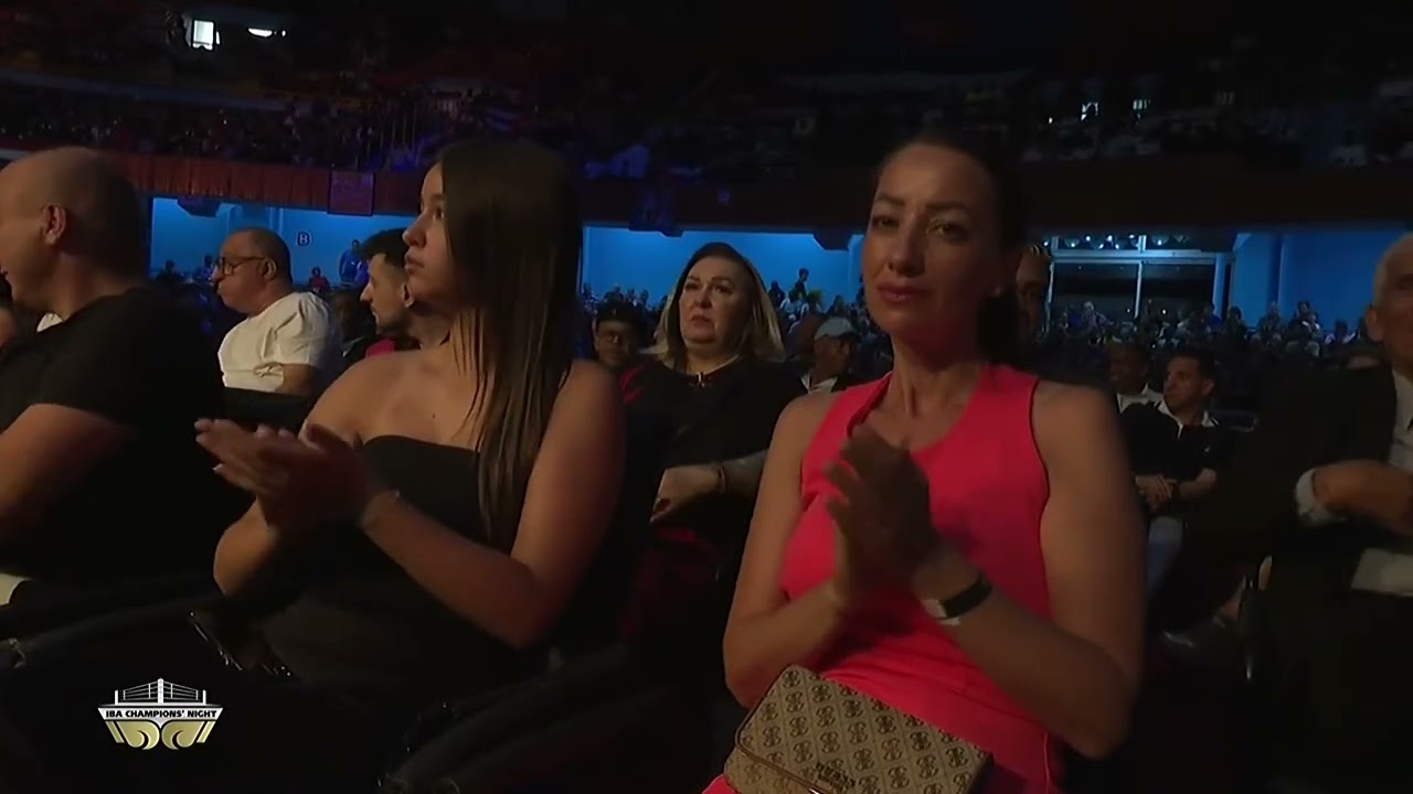 Lázaro Álvarez (CUB) vs. Mujibillo Tursunov (UZB) IBA Champions Night Havana 2024 (63kg) backdrop