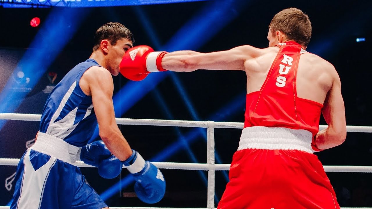 Abdumalik Khalokov (UZB) vs. Alexey Moskvin (RUS) Governor Cup 2019 Final (56kg) background