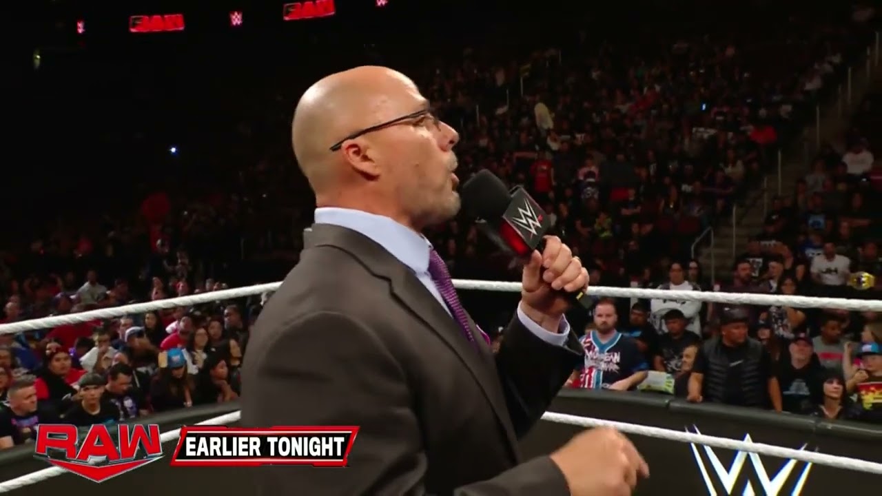 Adam Pearce announces a brand New Women's Intercontinental Title: Raw, Nov. 25, 2024 background