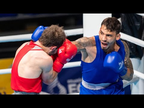 Richárd Kovács (HUN) vs. Narek Hovhannisyan (ARM) European Games 2023 (63kg) backdrop