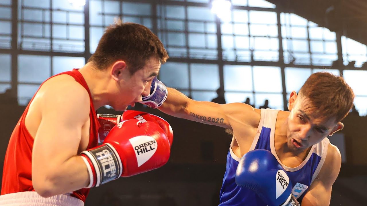 Hasanboy Dusmatov (UZB) vs. Ramón Nicanor Quiroga (ARG) Strandja Tournament 2023 Final (51kg) background