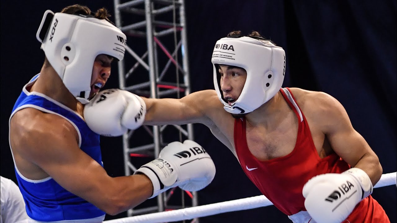 Sanjarali Begaliyev (KAZ) vs. Sami Khalil (BUL) IBA Youth World Championships 2024 (75kg) backdrop