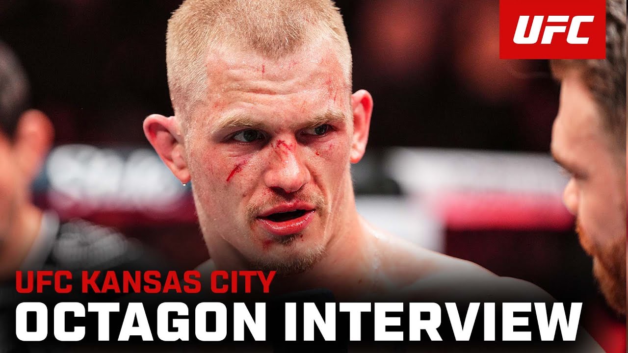 Ian Machado Garry Octagon Interview | UFC Kansas City background