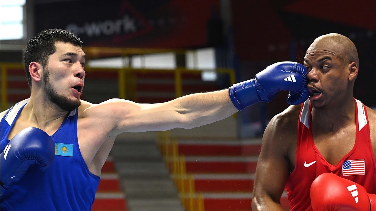 Aibek Oralbay (KAZ) vs. Jamar Talley (USA) World Olympic Qualifiers 2024 QF's (92kg) background