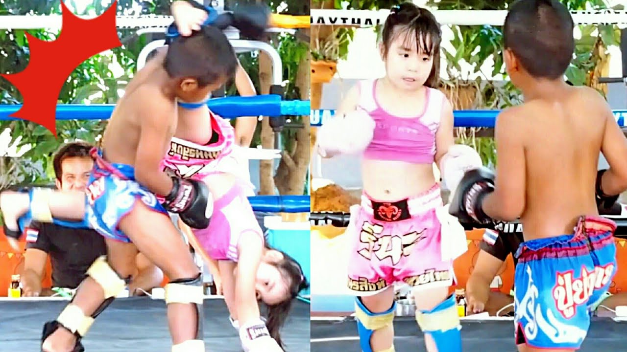 RIINA VS LOVE!รีนะปะทะพี่เลิฟซ้อมเหมือนจริงจ้า【ムエタイ】スパーリング!Muay thai kids! background
