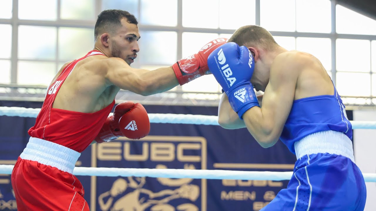 Radoslav Rosenov (BUL) vs. Krúzító Kovács (HUN) EUBC U23 Championships 2024 (60kg) backdrop