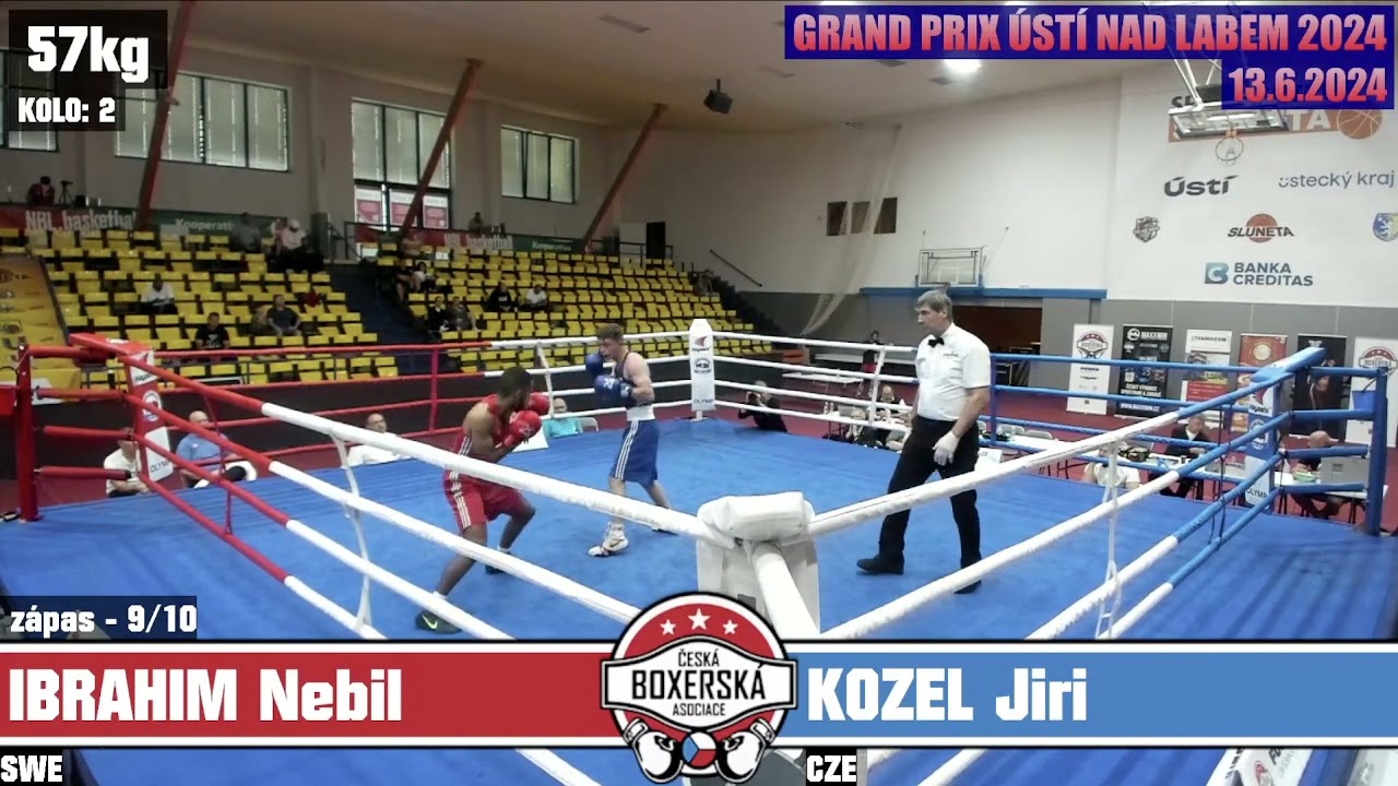 Nebil Ibrahim (SWE) vs. Jiří Kozel (CZE) Grand Prix Ústí nad Labem 2024 (57kg) backdrop