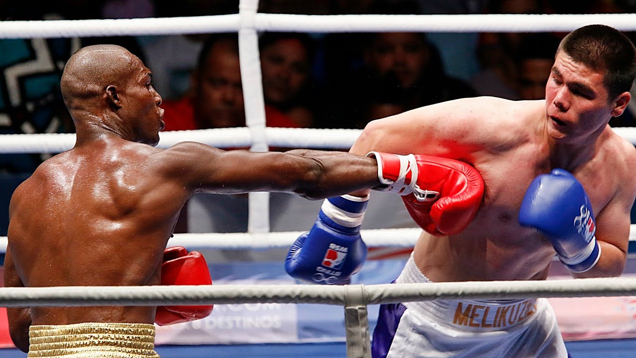 Julio César La Cruz (CUB) vs. Bektemir Melikuziev (UZB) WSB Season VII 2017 (81kg) backdrop