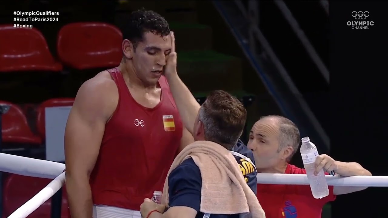Ayoub Ghadfa (ESP) vs. Ahmed Hagag (AUT) World Olympic Qualifiers 2024 QF's (92+kg) background