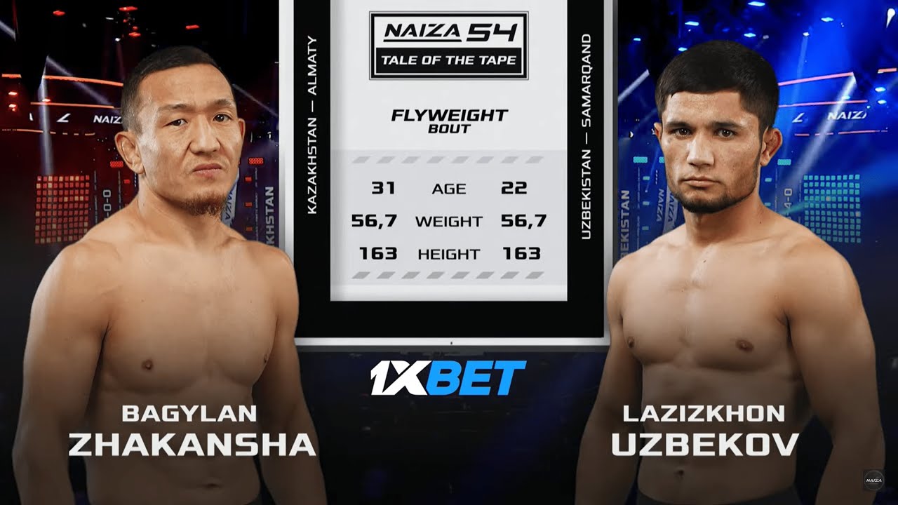 УЗБЕКСКИЙ И КАЗАХСКИЙ БОРЕЦ ЗАРУБИЛИСЬ в клетке! | NAIZA 54: Uzbekov Lazizkhon vs Zhakansha Bagylan backdrop