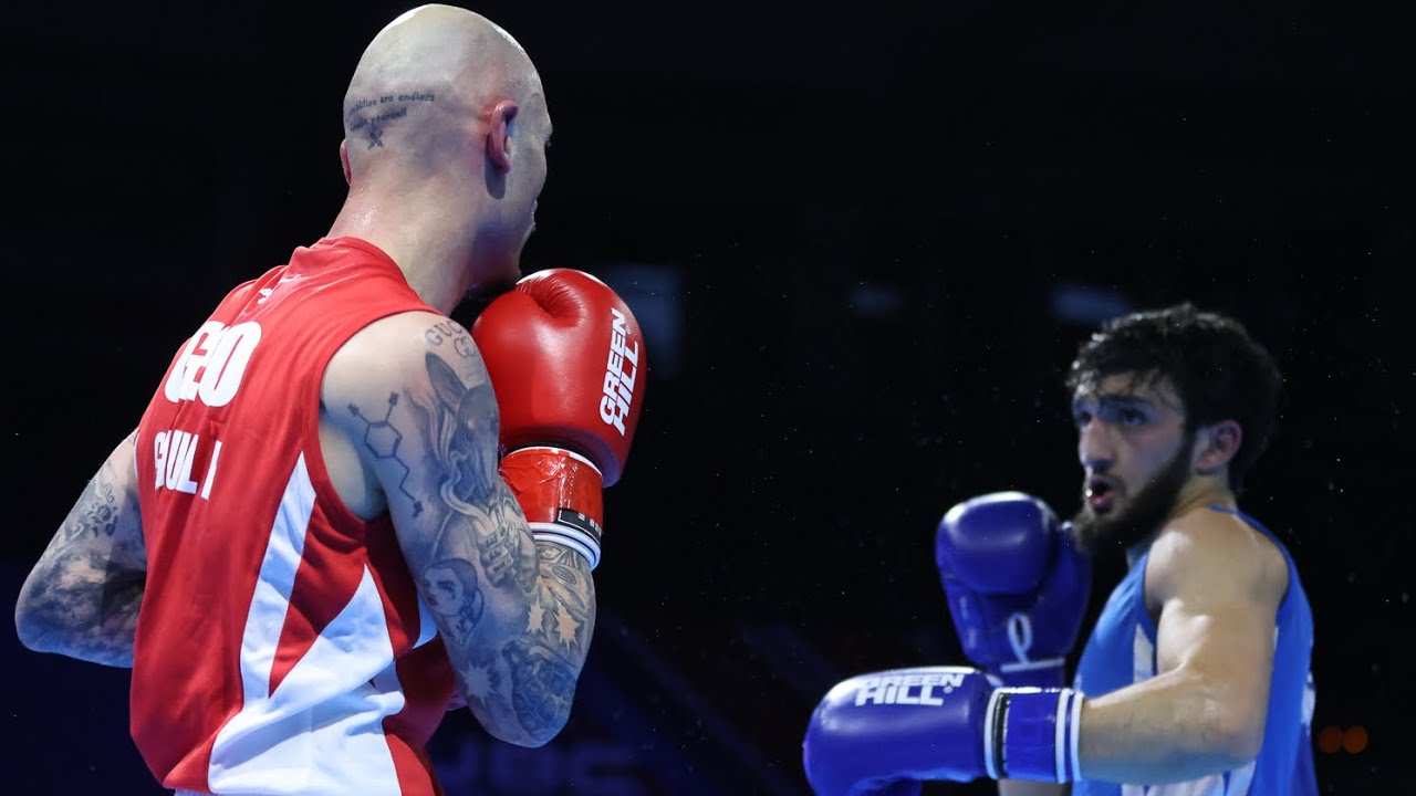 Lasha Guruli (GEO) vs. Nabi Isgandarov (AZE) European Boxing Championships 2024 QF's (67kg) backdrop