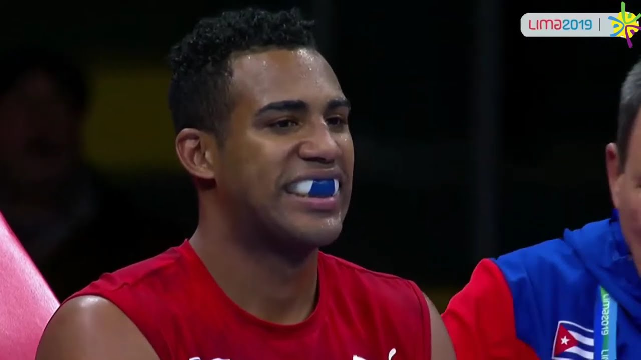 Arlen López (CUB) vs. Hebert Conceição (BRA) Pan American Games 2019 Final (75kg) background