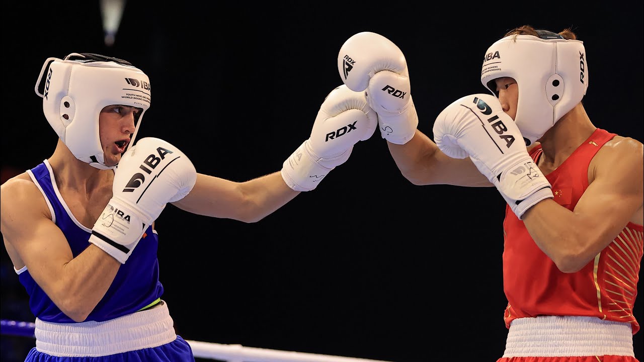 Martin McDonagh (IRL) vs. Wang Yuheng (CHN) IBA Youth World Championships 2024 (60kg) backdrop