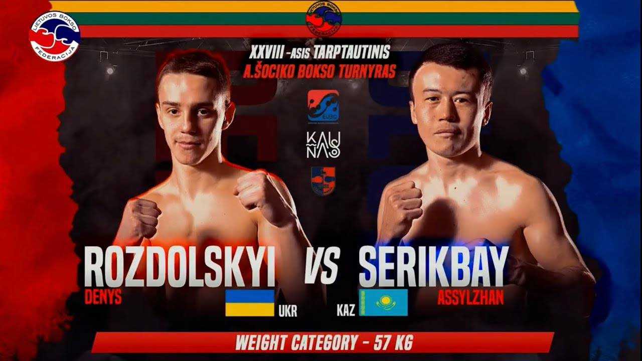 Asylzhan Serikbay (KAZ) vs. Denys Rozdolkyi (UKR) Algirdas Šocikas 2024 Final (57kg)