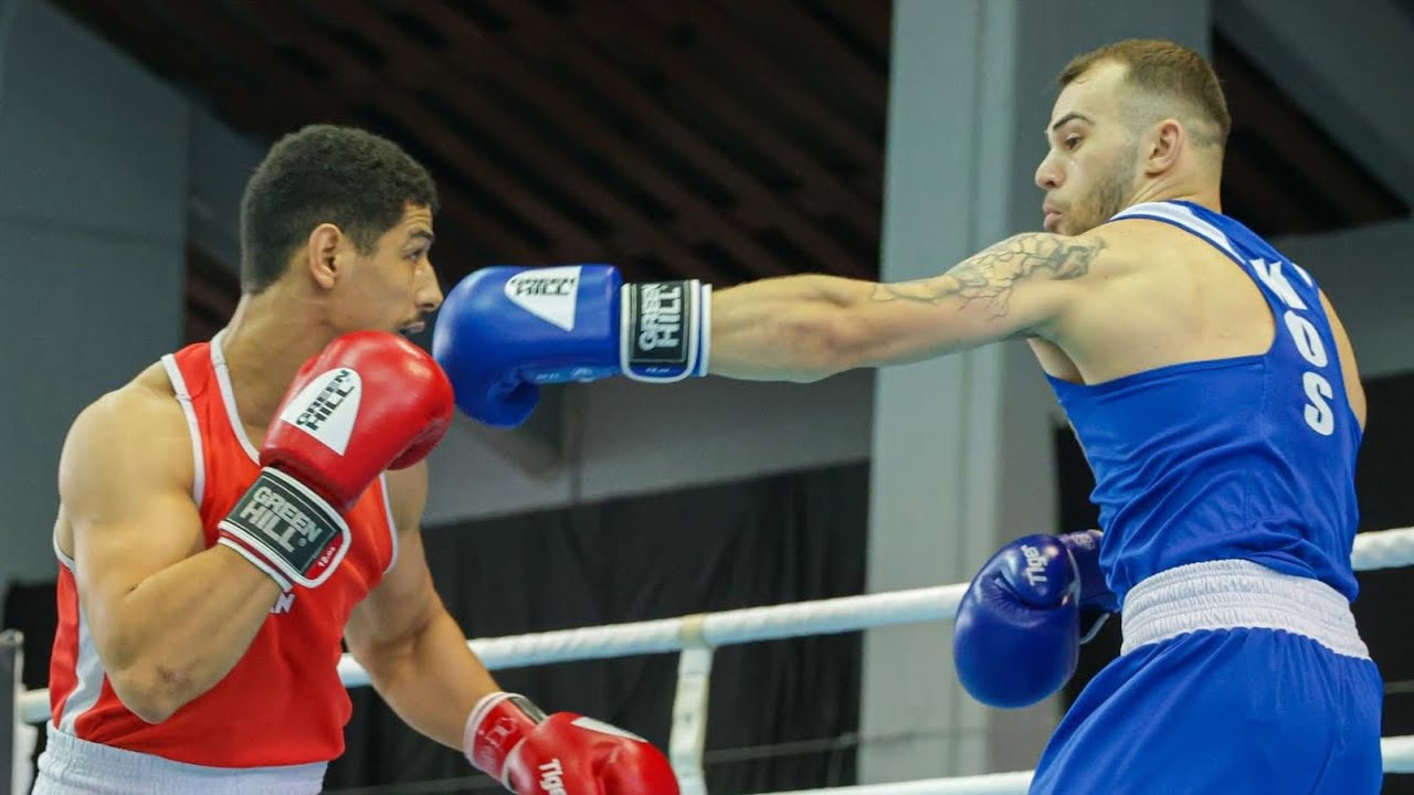 Mohammed Makhlouf (ALG) vs. Loris Idrizi (KOS) Strandja Tournament 2024 (71kg) background