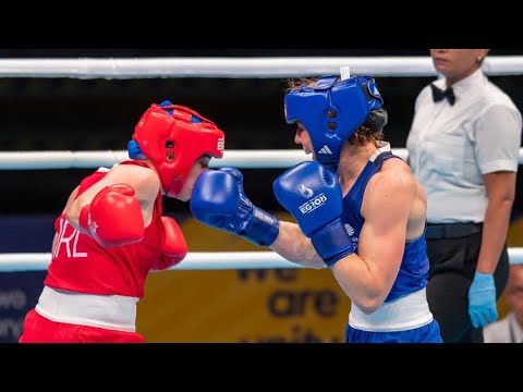 Amy Broadhurst (IRL) vs. Rosie Eccles (GBR) European Games 2023 QF's (66kg) background