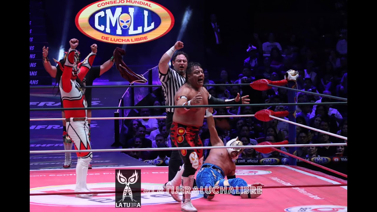 La victoria es para Tiger Mask luego de un faul propinado por parte del Último Guerrero background