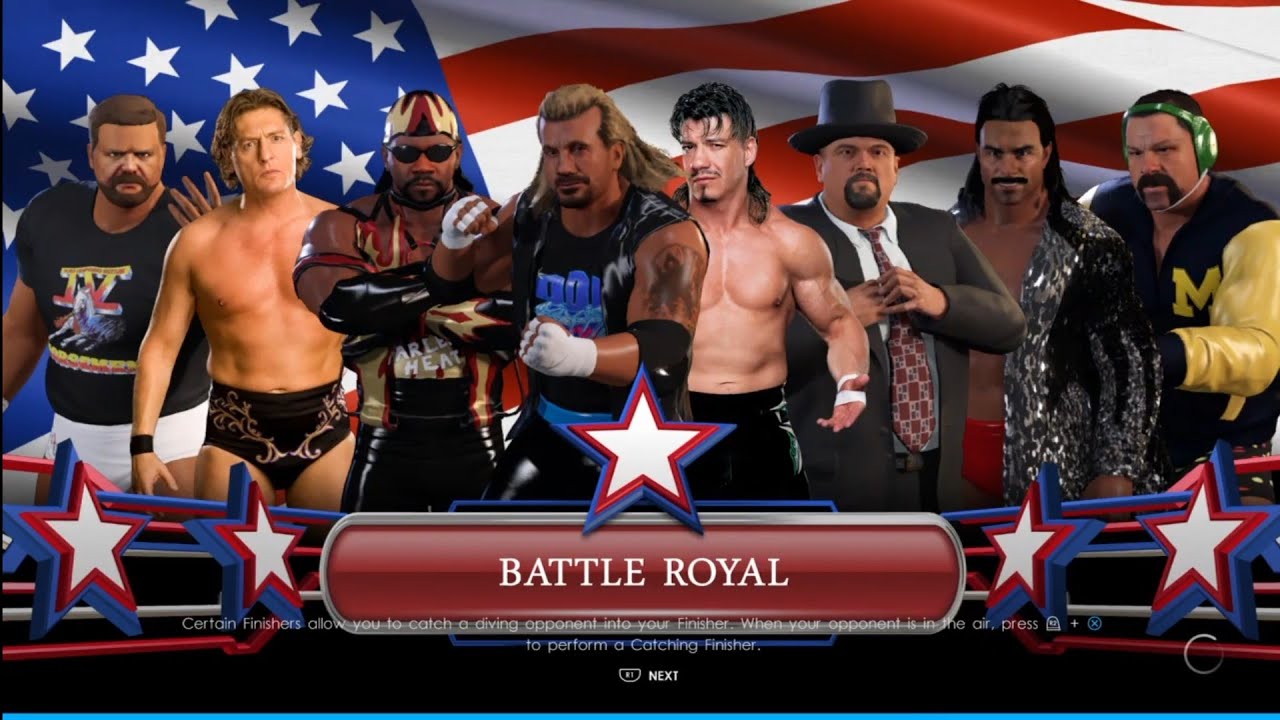 Battle Bowl Final Slamboree 96. WWE 2K22 backdrop