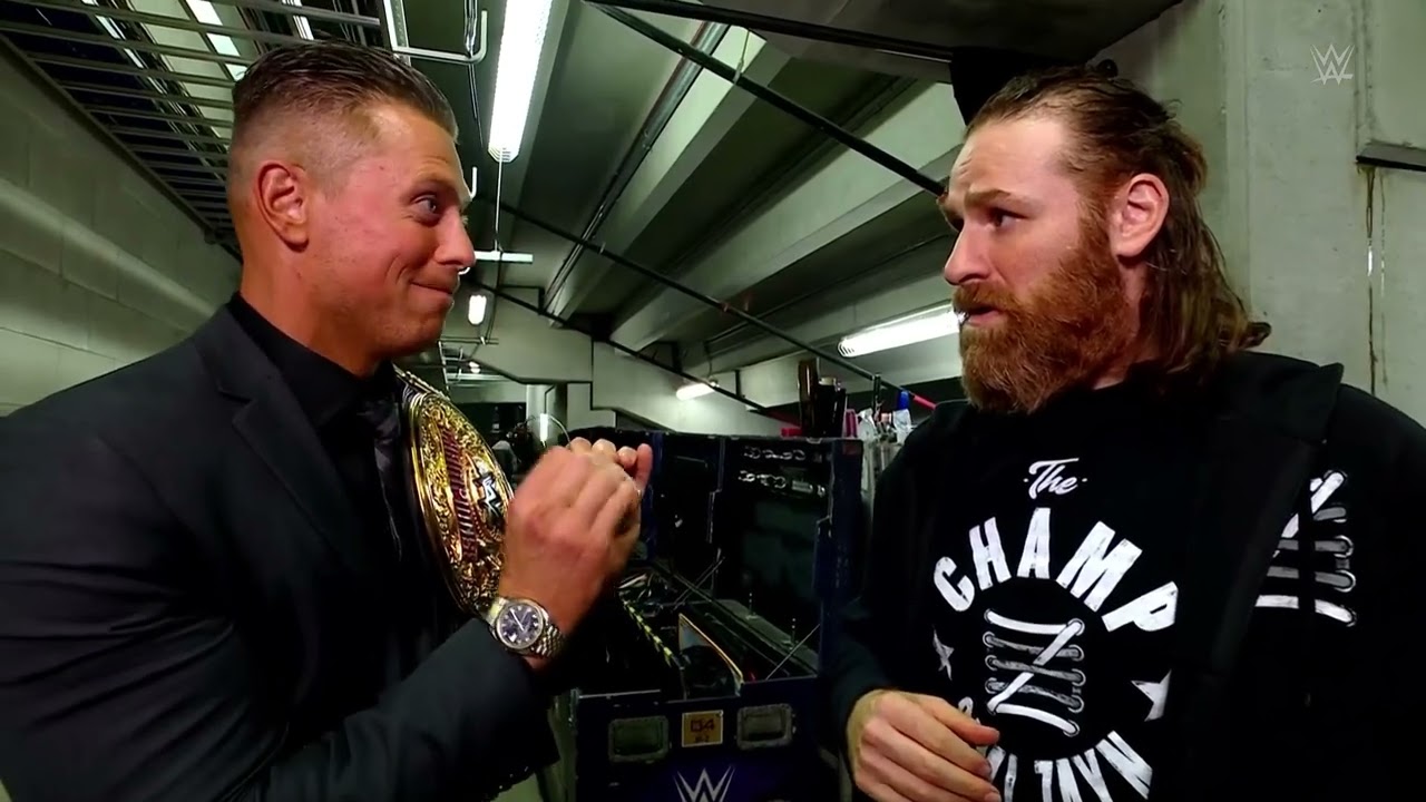 Sami Zayn talks with Maxxine Dupri, Otis & Akira Tozawa at Backstage: Raw, Jun. 10, 2024 background