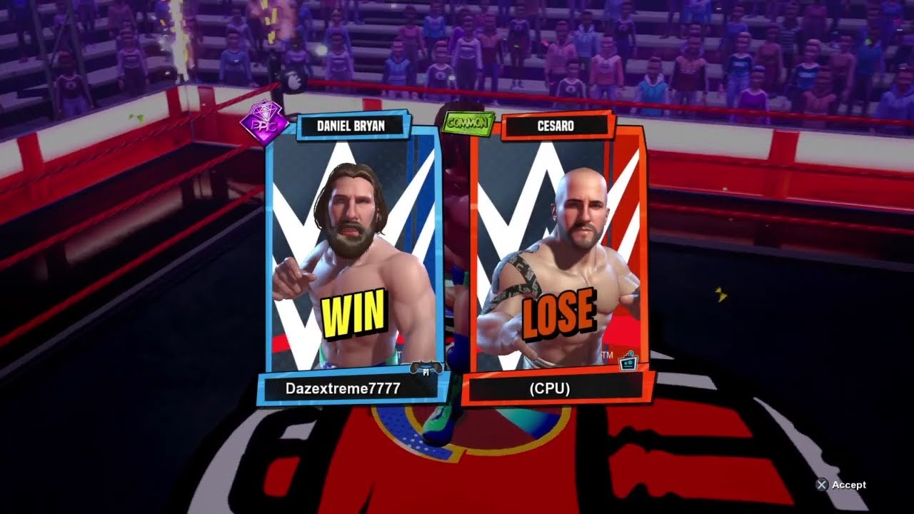 Daniel Bryan vs Cesaro in ROH. WWF 2K BG