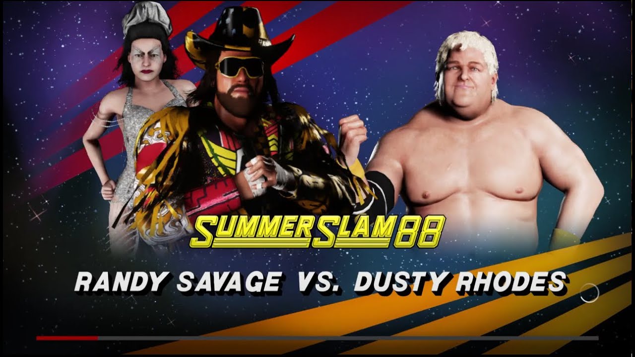 Macho Man vs Dusty Rhodes. Summerslam 90. WWE 2K18