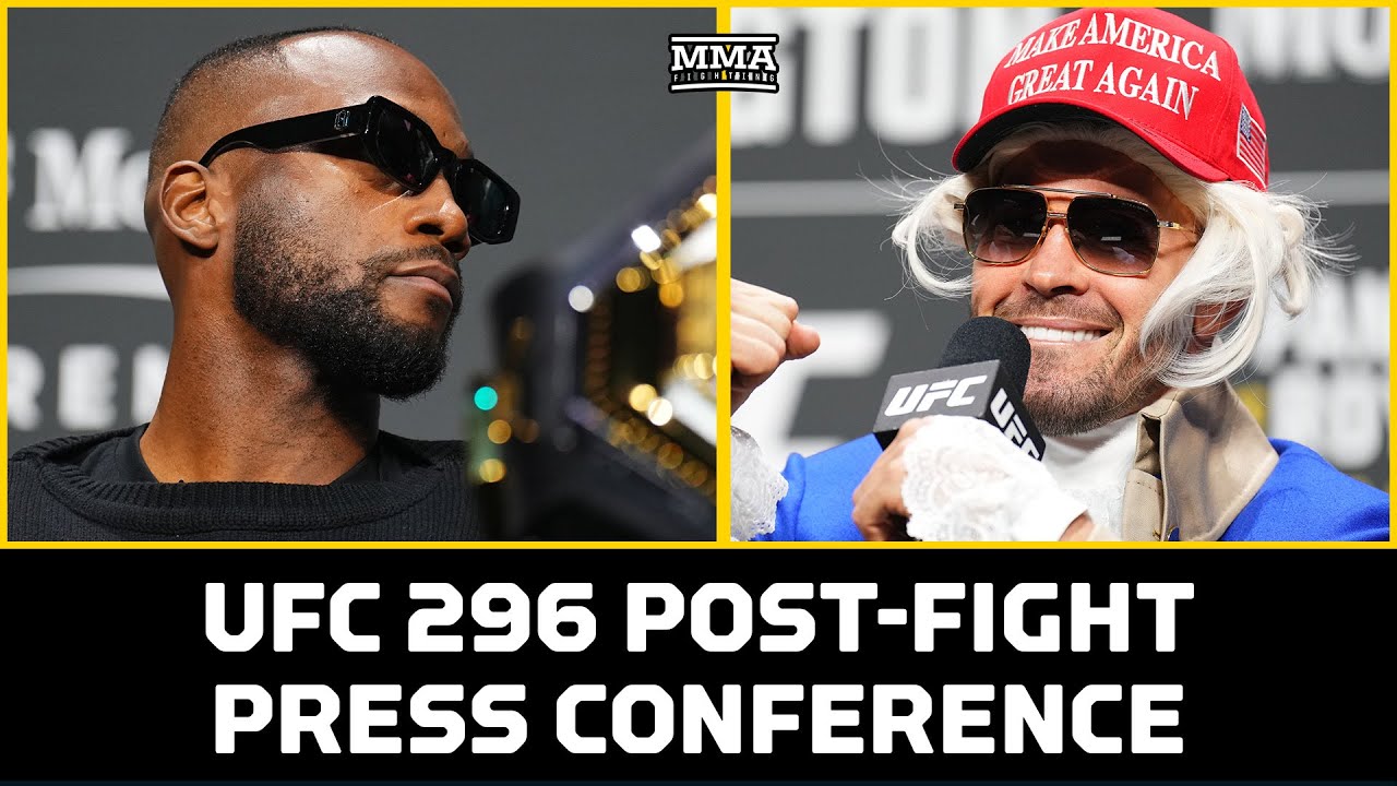 UFC 296: Edwards vs. Covington Post-Fight Press Conference | MMA Fighting background