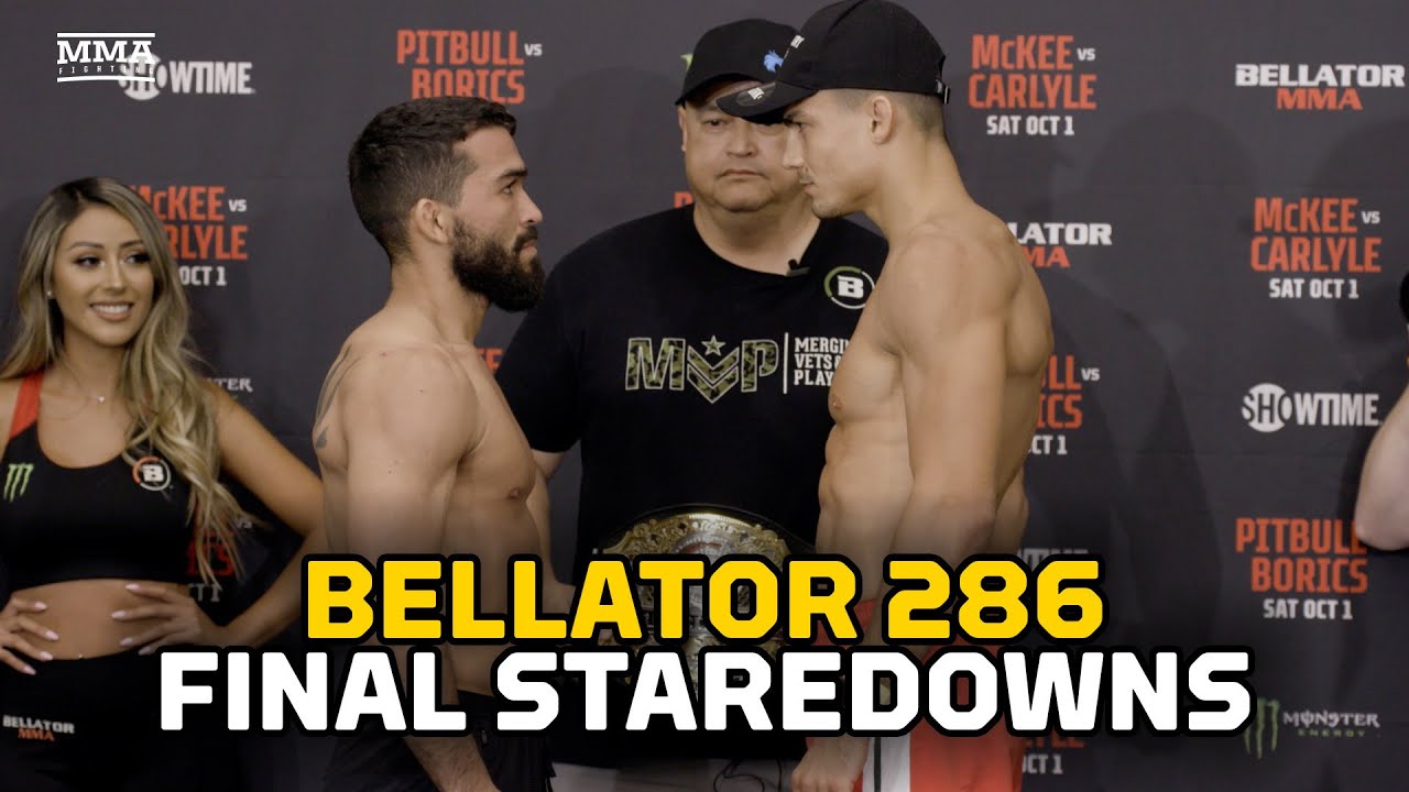 Bellator 286 Final Staredowns: Pitbull vs. Borics, McKee vs. Carlyle | MMA Fighting
