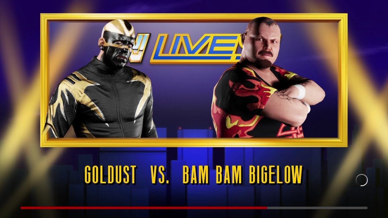 Goldust vs Bam Bam Bigalow. WWE 2K18