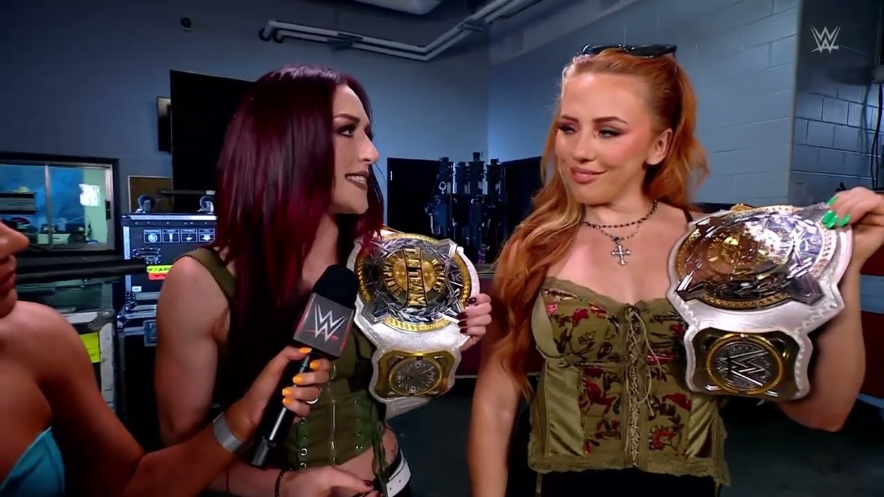 Shayna Baszler & Zoey Stark confronts Alba Fyre & Isla Dawn: Raw, Jun. 17, 2024