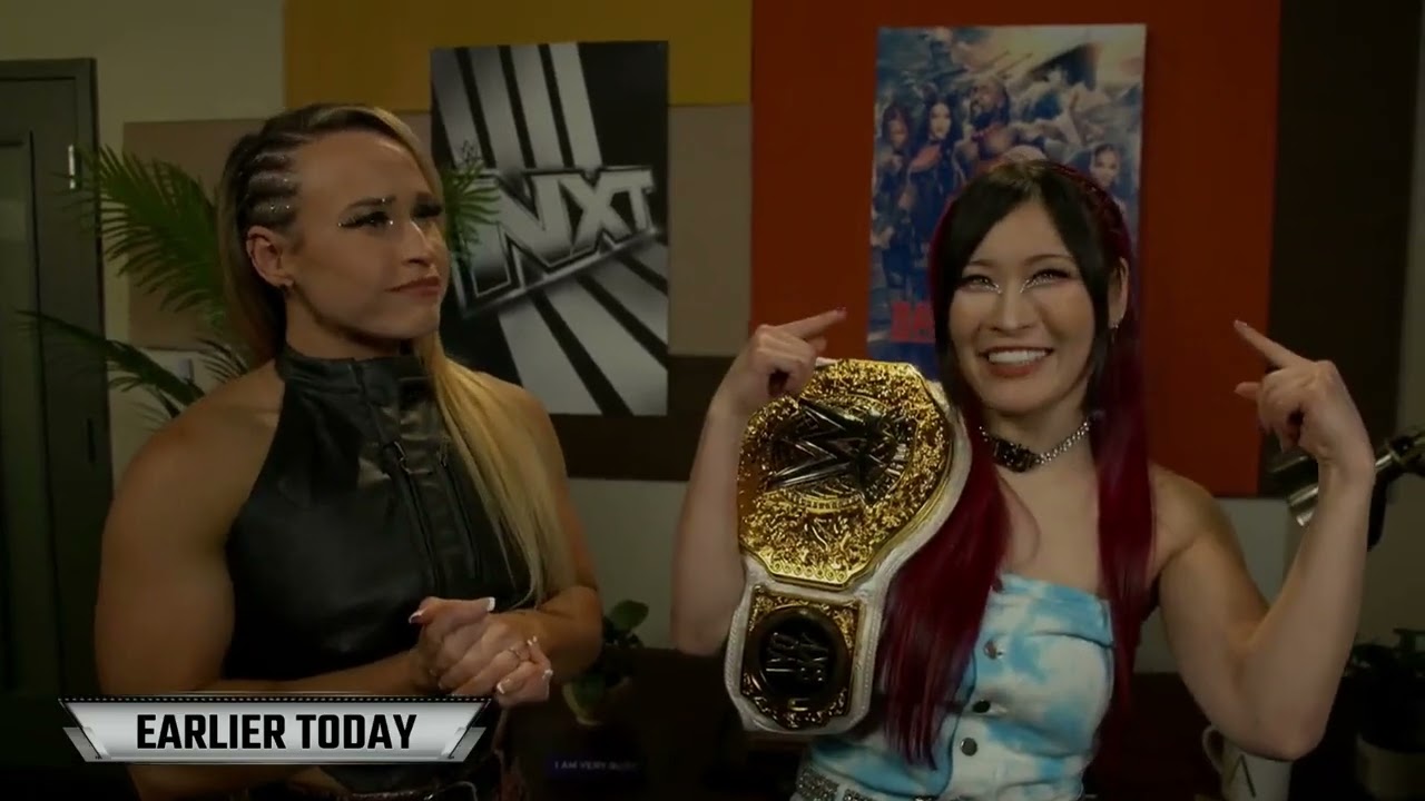 Jordynne Grace offers to be Iyo Sky Partner: NXT, Apr. 29, 2025 background
