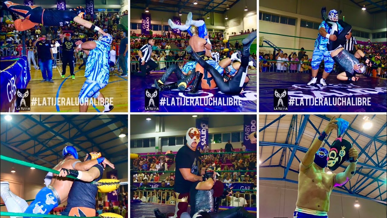 Brazo Celestial, Brazo Cibérnetico, H. del Brazo y Tackle Vs Caramelo, Warrior Jr, América y Slaider background