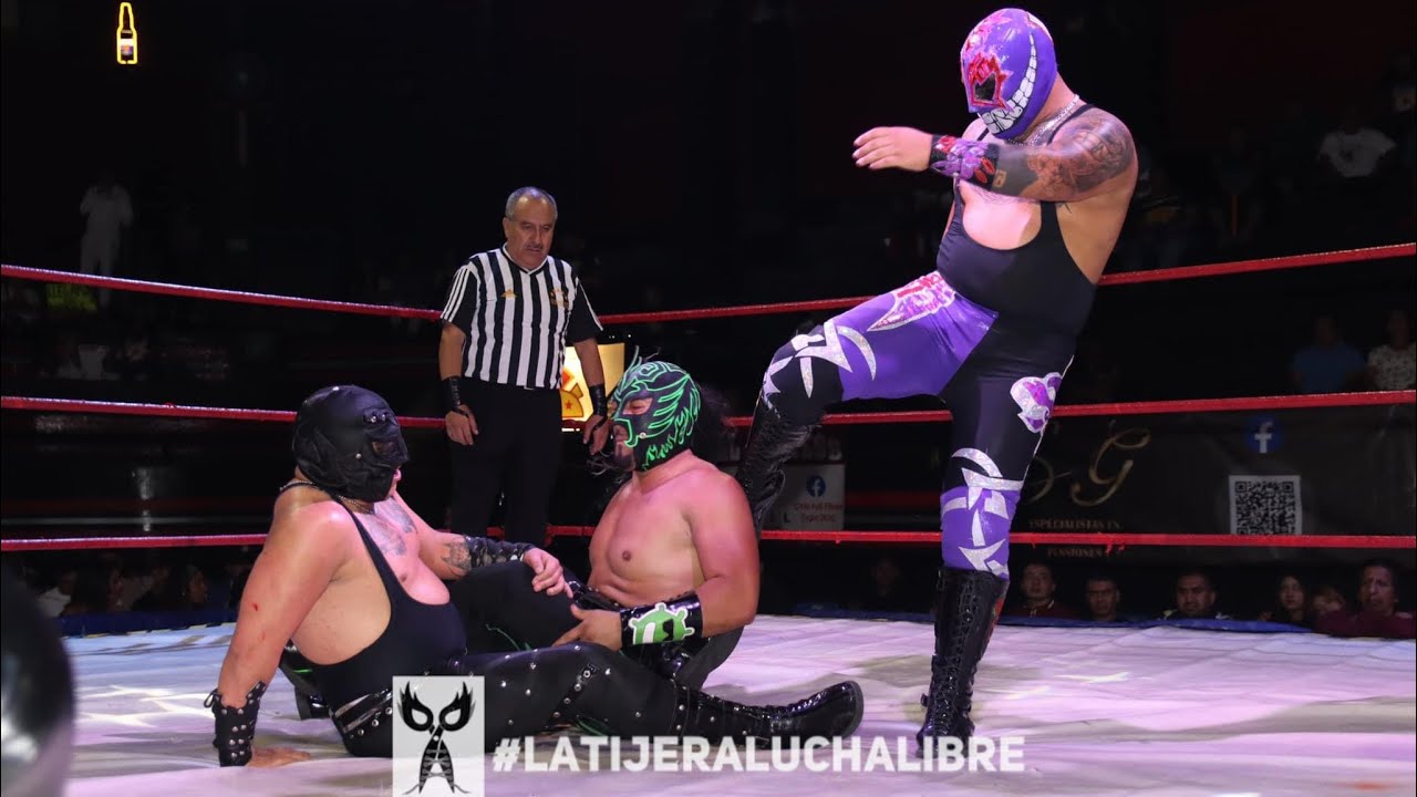 Los Vipers NG Vs La Pandemia en IWRG Naucalpan, gran duelo de tercias background