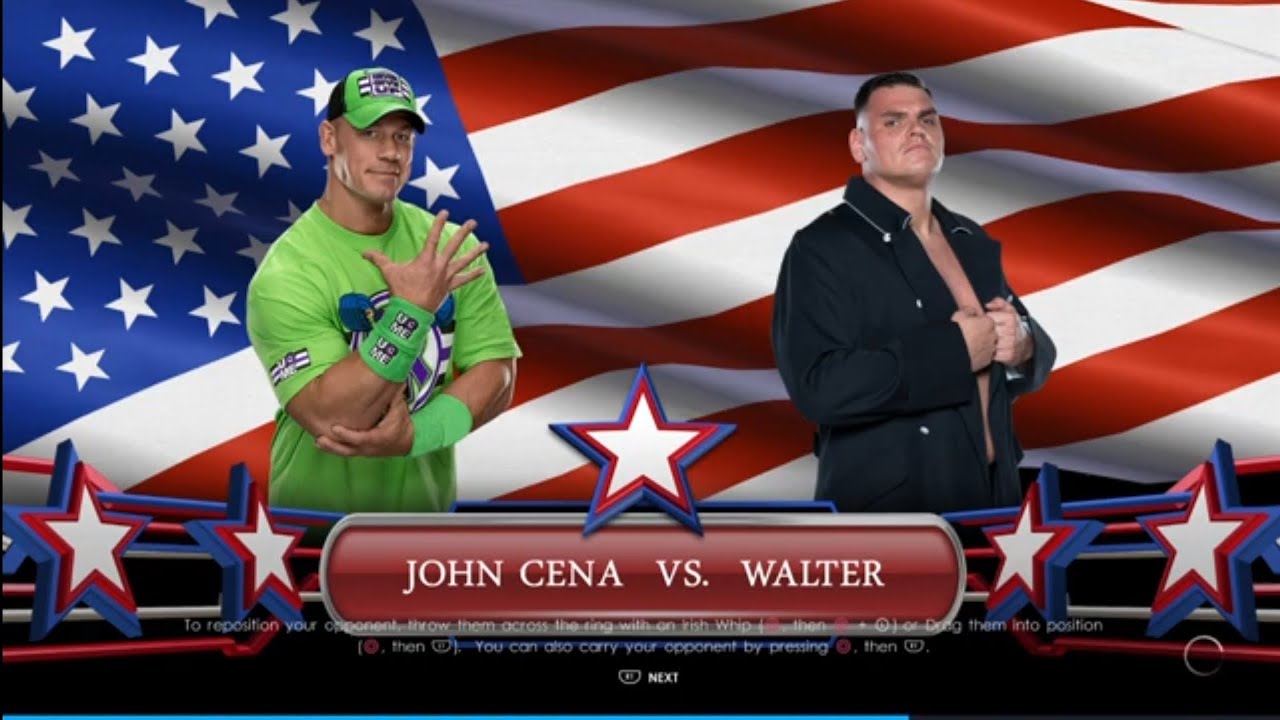 John Cena vs Walter Great American Bash. WWE 2K22 background