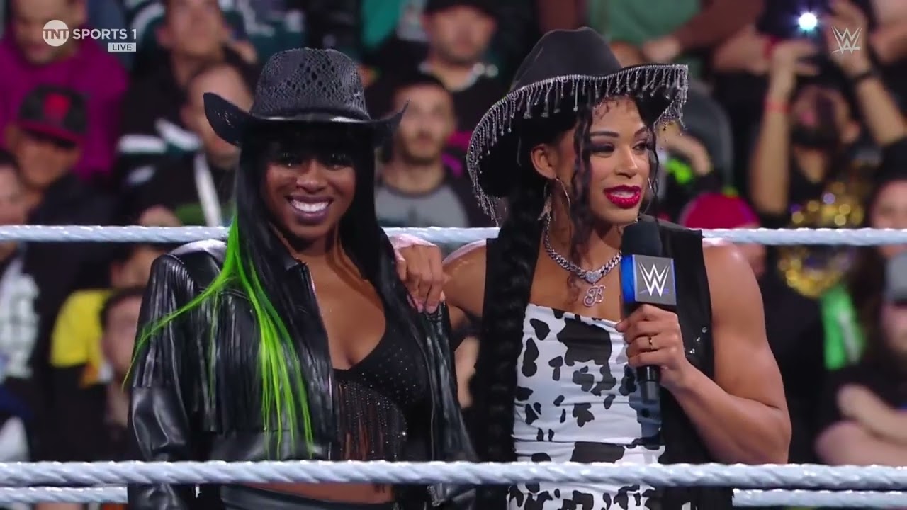 Bianca Belair, Naomi & Jade Cargill sends a message to Damage CTRL: SmackDown, Apr. 5, 2024 background